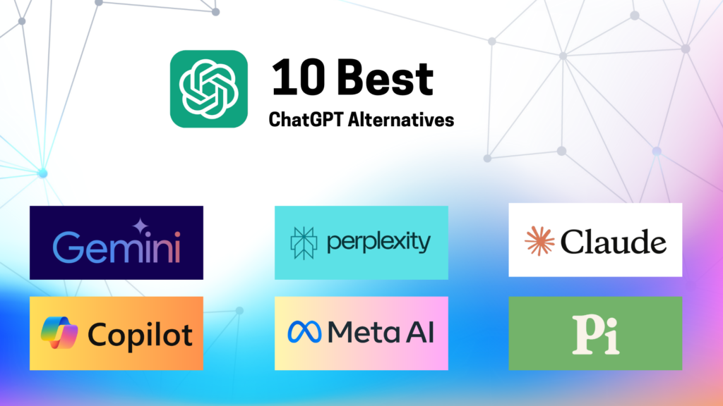 best chatgpt alternatives logos which gemini, meta ai, claude ai